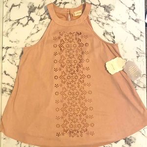 Altar’d State pink sleeveless tunic top small